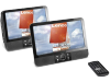 Lenco MES-403 - Portable DVD-speler met 2 schermen en USB, SD aansluiting - 9 inch - Zwart